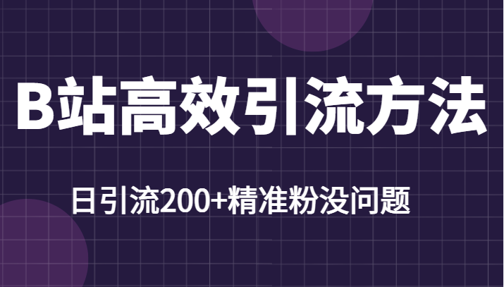 B站高效引流方法，学会这一招，日引流200+精准粉没任何问题-颜夕资源网-第16张图片