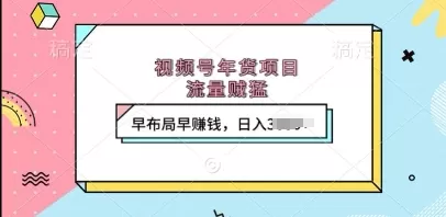 视频号年货项目，流量DD，早布局早挣钱，日入上k-颜夕资源网-第18张图片