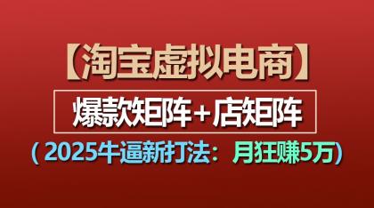 【淘宝虚拟项目】2025牛逼新打法：爆款矩阵+店矩阵，月狂赚5万-颜夕资源网-第18张图片