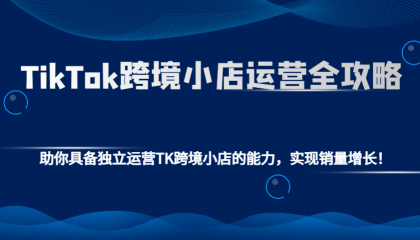TikTok跨境小店运营全攻略：助你具备独立运营TK跨境小店的能力，实现销量增长！-颜夕资源网-第18张图片