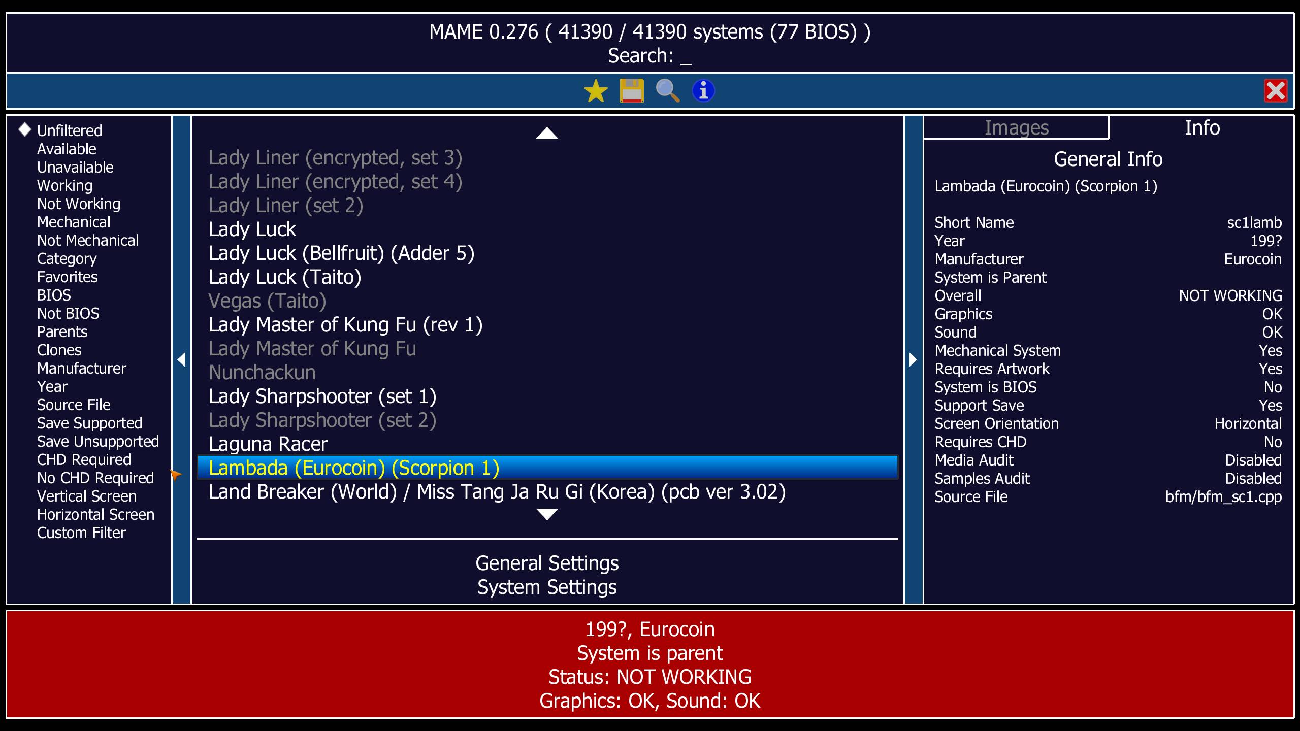 MAME 街机游戏模拟器 v0.276 中文绿色版-颜夕资源网-第18张图片