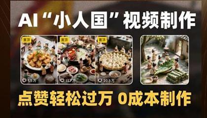 制作AI“小人国”微缩景观的短视频，点赞轻松过万，0成本制作-颜夕资源网-第18张图片