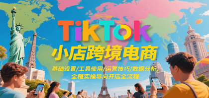 TikTok小店跨境电商，基础设置/工具使用/运营技巧/数据分析，全程实操导向开店全流程-颜夕资源网-第18张图片