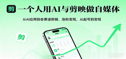 一个人用AI与剪映做自媒体，从AI应用到各赛道剪辑、涨粉变现，从起号到变现-颜夕资源网-第18张图片