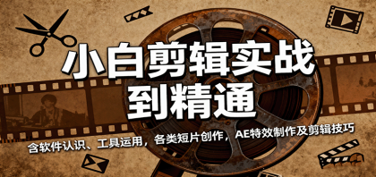 小白剪辑实战到精通，含软件认识、工具运用，各类短片创作，AE特效制作及剪辑技巧-颜夕资源网-第18张图片