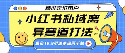 小红书私域离异赛道打法，精准定位，单价19.9引流变现两手抓-颜夕资源网-第18张图片