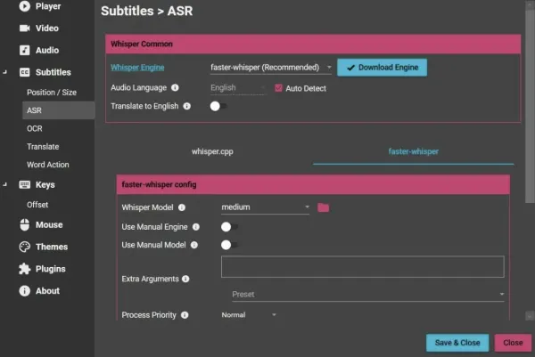 AI字幕生成播放器 LLPlayer 0.2.2-颜夕资源网-第19张图片