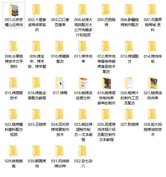 32套各类烧烤炭烤小吃技术合集，打工的牛马们，学门技术备个后路-颜夕资源网-第18张图片