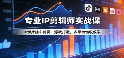 专业IP剪辑师实战课：IP切片挂车剪辑，爆款打造，多平台增收教学-颜夕资源网-第18张图片